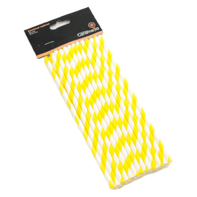 Палочки бумажные Лента Желтая 200*6мм (25шт) 204000