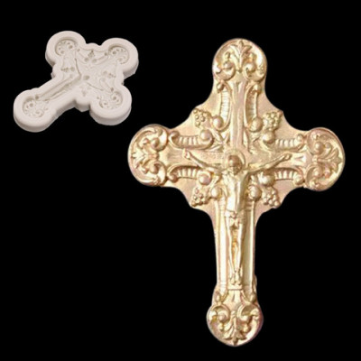 Молд силиконовый "Православный крест" 9*7см 661777