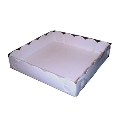 Упаковка Коробка  Пряник малый 150*150*30 пластиковая крышка/дно-картон