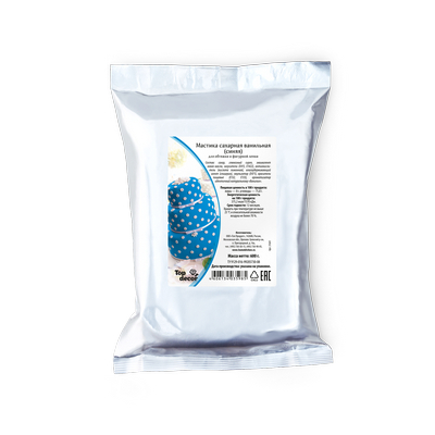 Мастика сахарная ваниль голубая (600г) 35916