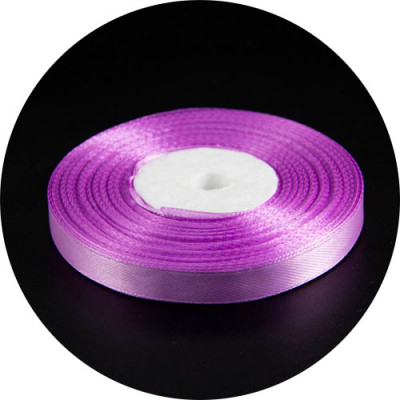 Лента атласная фиолетовая светлая 10мм (125), 30м 415125