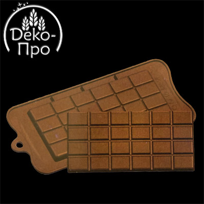 Форма для шоколада силиконовая "Плитка шоколада" XQ-046 160х78х8мм 56557