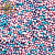 Посыпка кондитерская декоративная: "Фигурная" (перламутровая)  Шарики голубые,лиловые,розовые (1кг)  d2мм tp20219