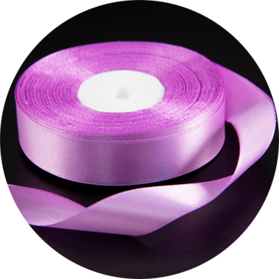 Лента атласная фиолетовая светлая 20мм (125), 30м 416125